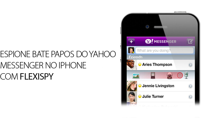 ESPIONE BATE PAPOS DO YAHOO MESSENGER NO IPHONE COM FLEXISPY