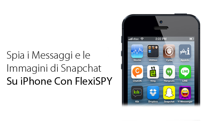 Spia i Messaggi e le Immagini di Snapchat Su iPhone Con FlexiSPY
