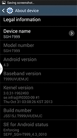 screenshot of the about phone section that shows the new SELinux status 